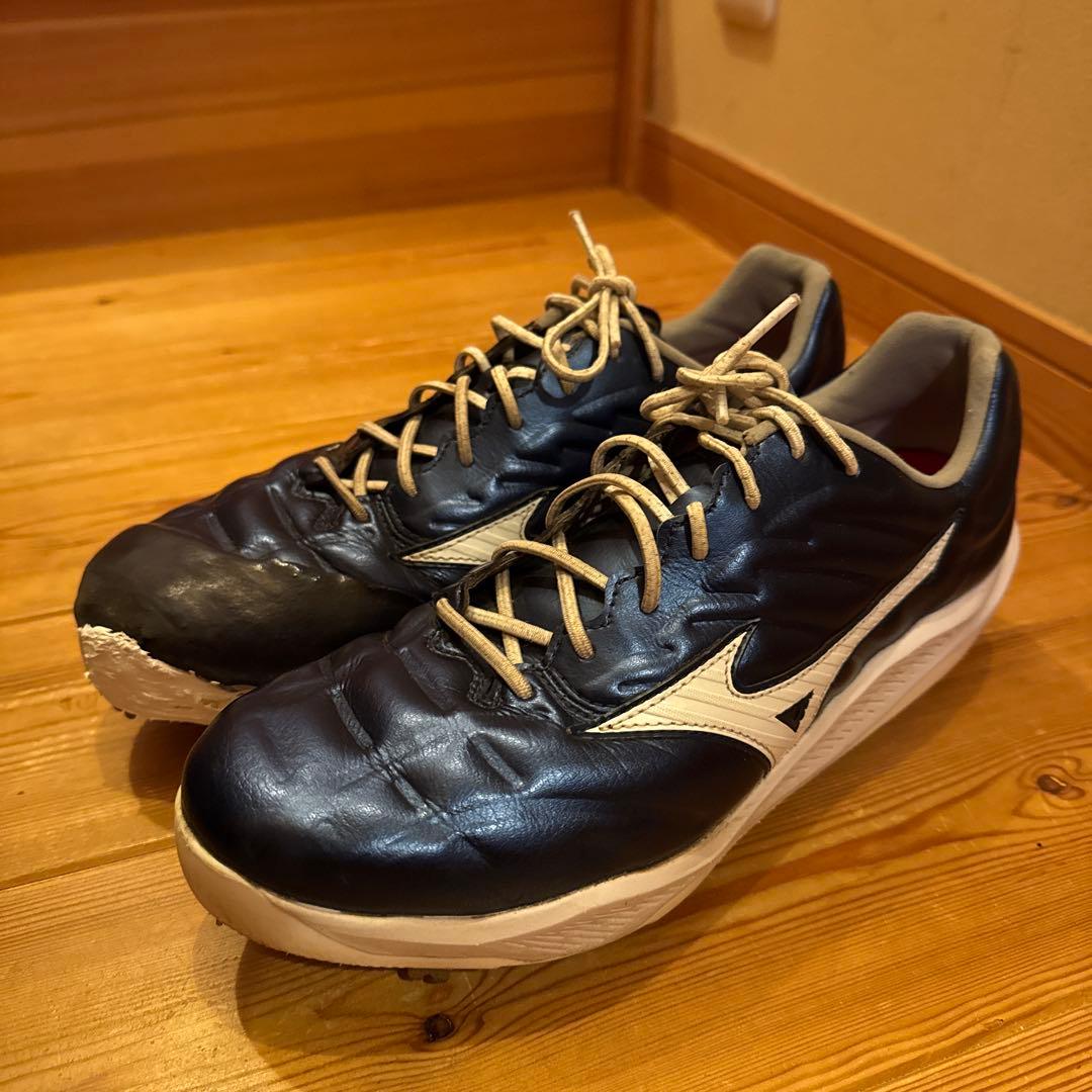 ミズノプロスパイク　クッションレボプロ　26.5cm ネイビー