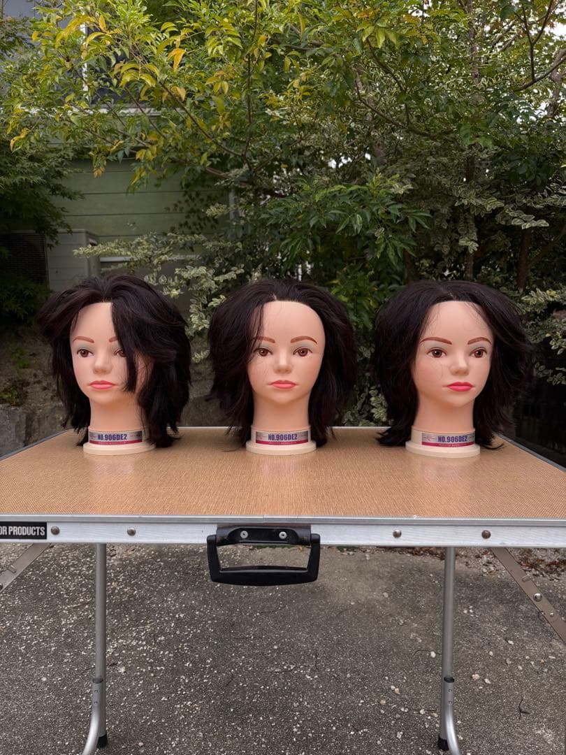 美容師国家試験使用可能ウィッグ3体セット