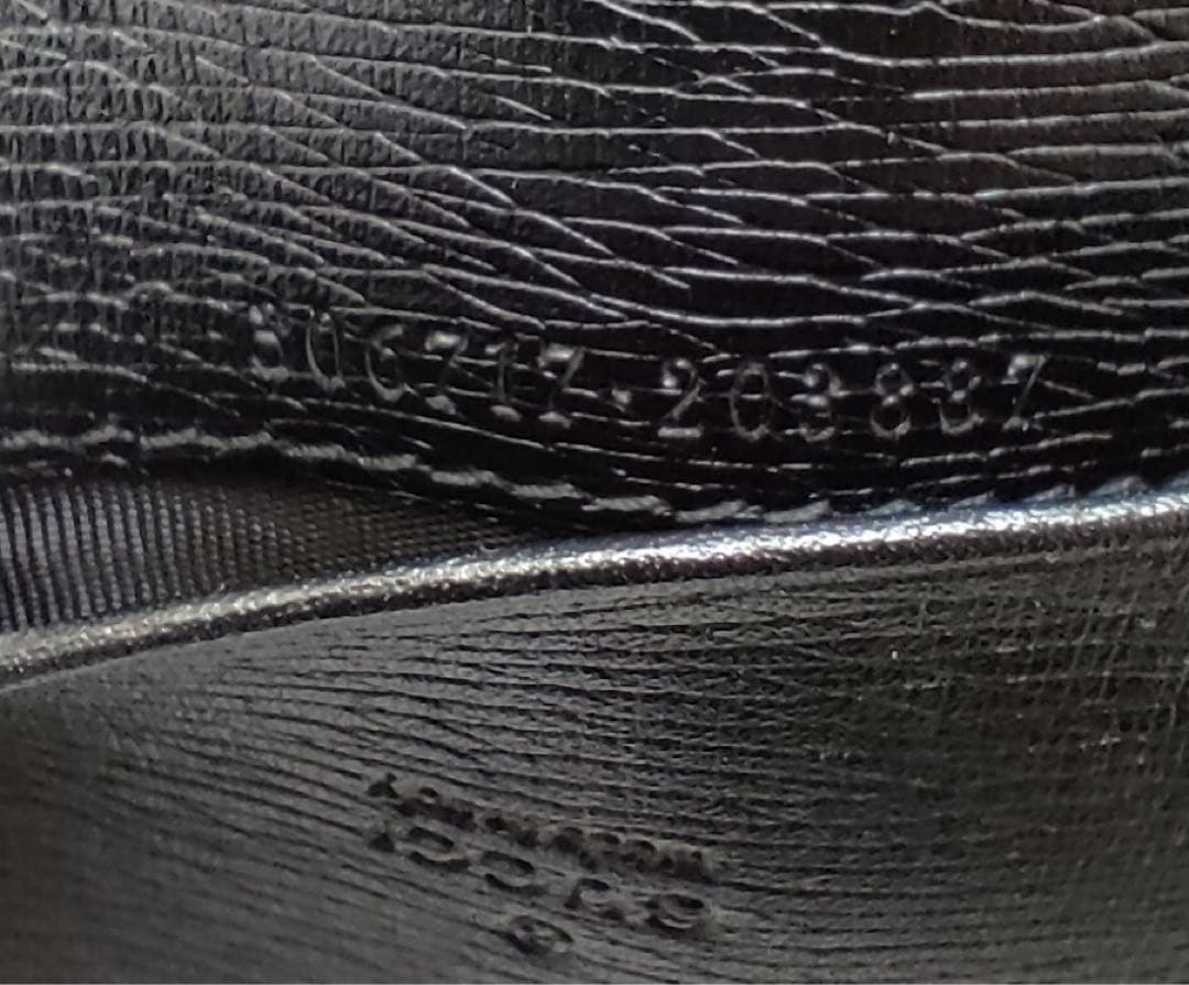 GUCCI インターロッキングG 名刺入れ ブラック レザー メンズ