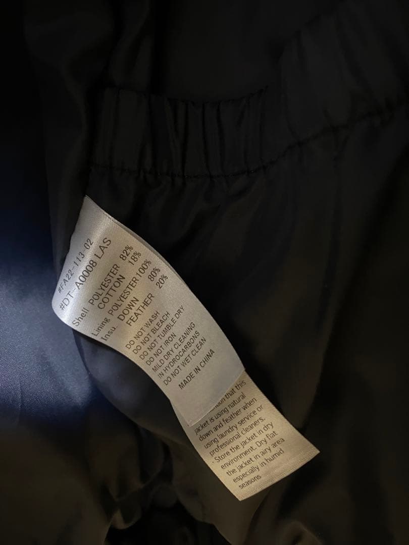 DANTON WOMEN'S DOWN HOODED JACKET 黒 XS