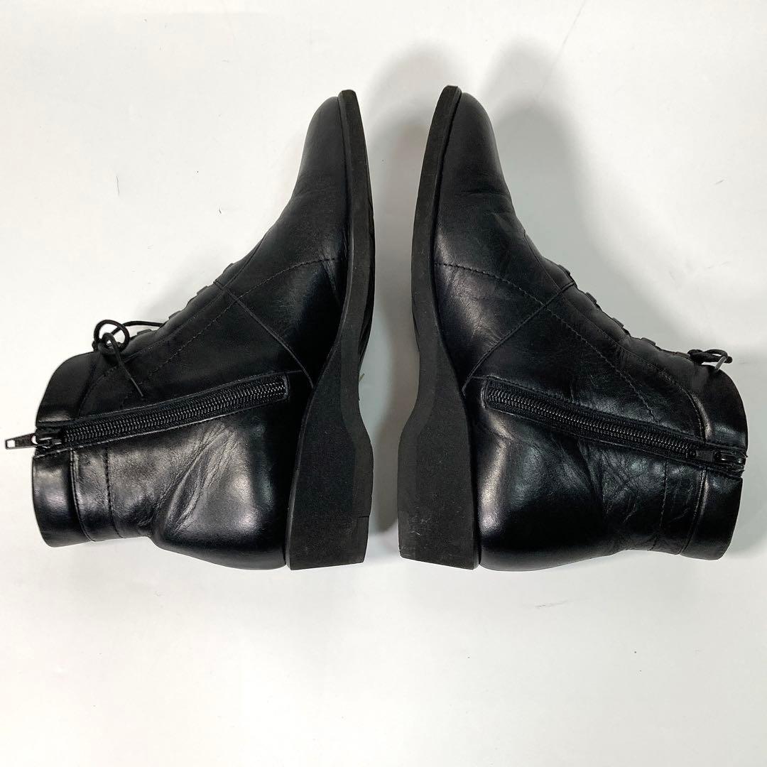 ペダラ アシックスウォーキング ショートブーツ サイドジップ 24cm 3E