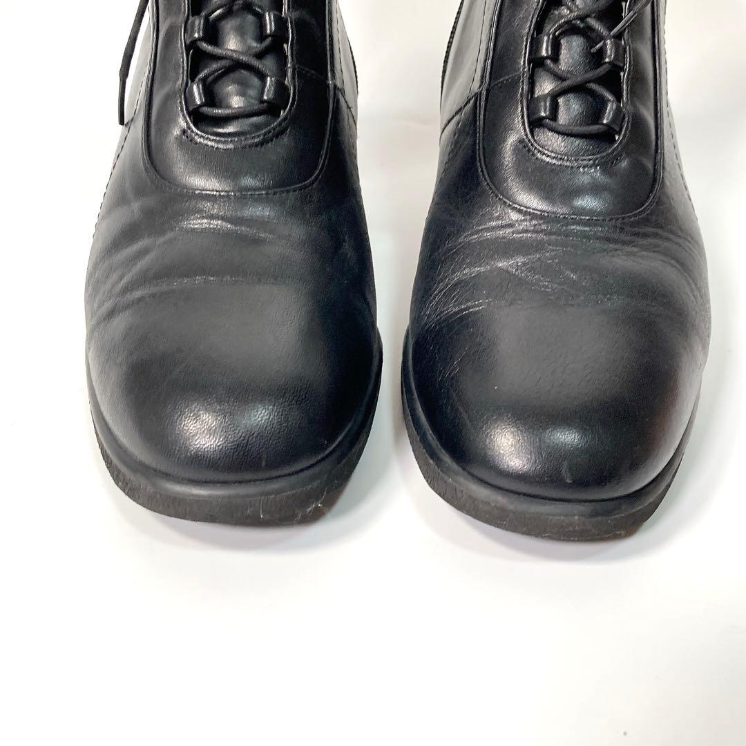 ペダラ アシックスウォーキング ショートブーツ サイドジップ 24cm 3E