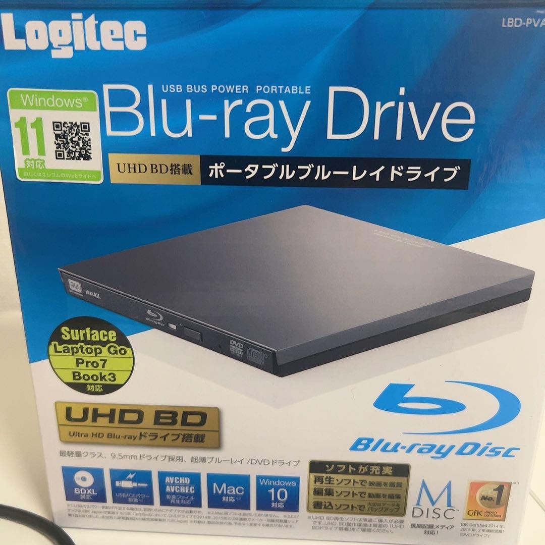 Logitechロジテック　外付けDVDドライブ　Blu-ray