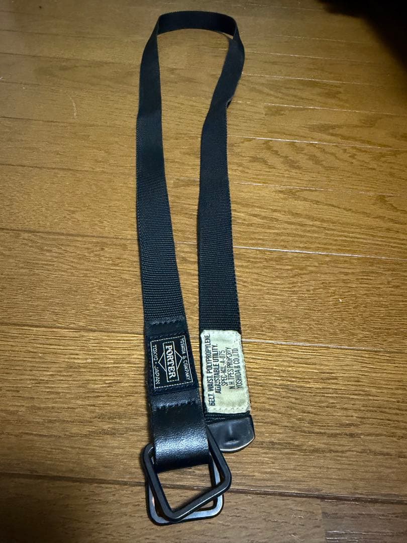Nハリウッド × ポーター ベルト ブラック ダブルリング