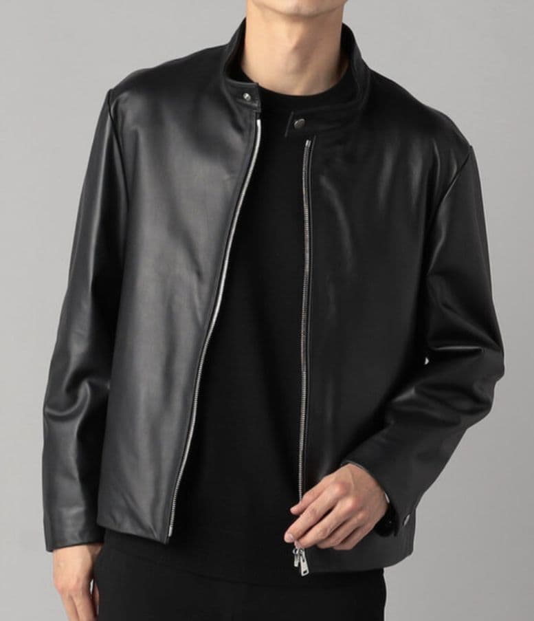 【新品、未使用】コムサメン　ライダースブルゾン