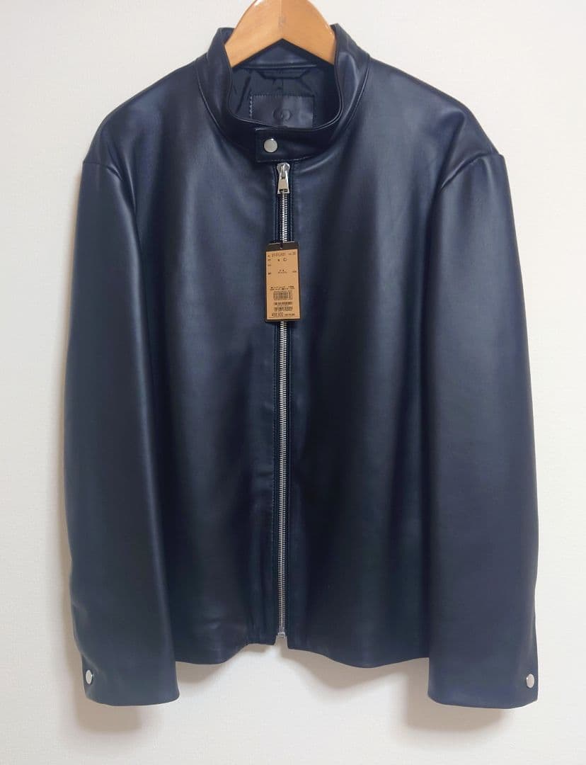 【新品、未使用】コムサメン　ライダースブルゾン