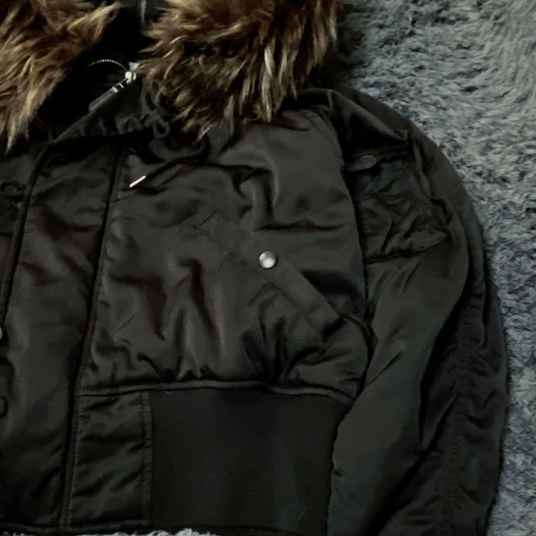 AZUL by moussy N-2Bフライトジャケット　y2k 黒　マウジー