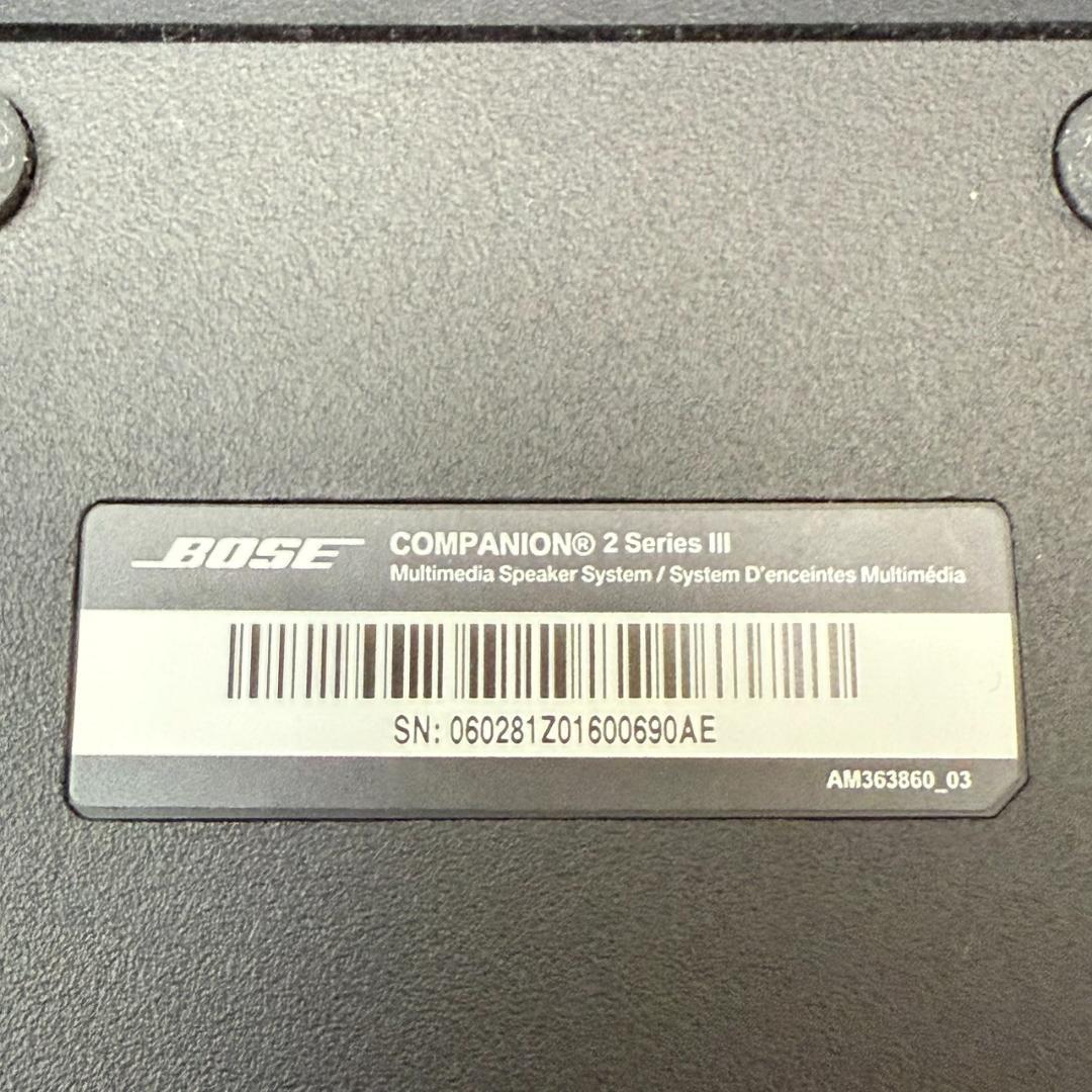 ★BOSE　マルチメディアスピーカー　Companion2 SeriesⅢ