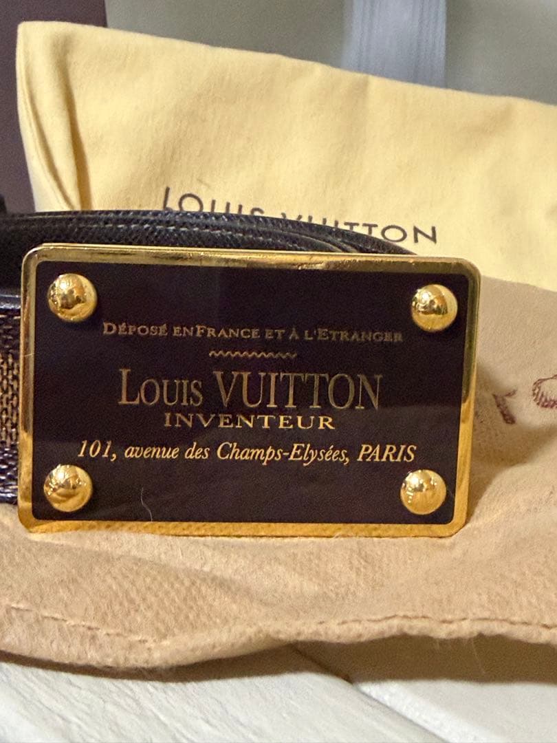 0*1様 本物【LOUIS VUITTON】『ダミエ サンチュール アンヴァント