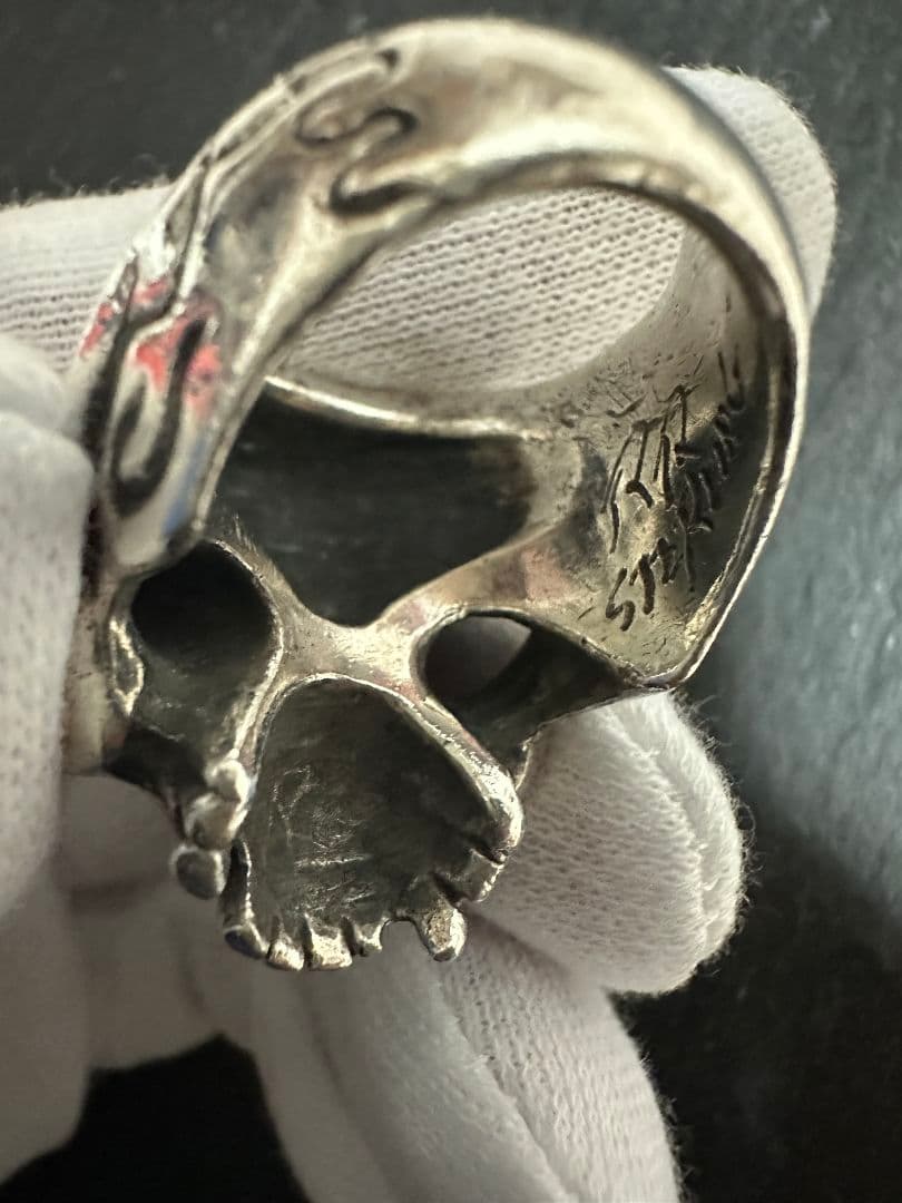 廃盤 重量級 レア ラットレース ファイティングスカルリング。18号