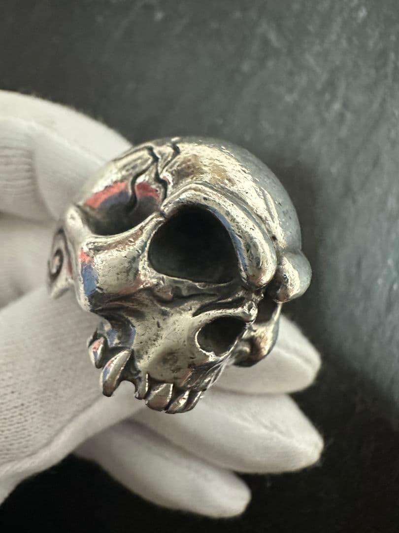 廃盤 重量級 レア ラットレース ファイティングスカルリング。18号