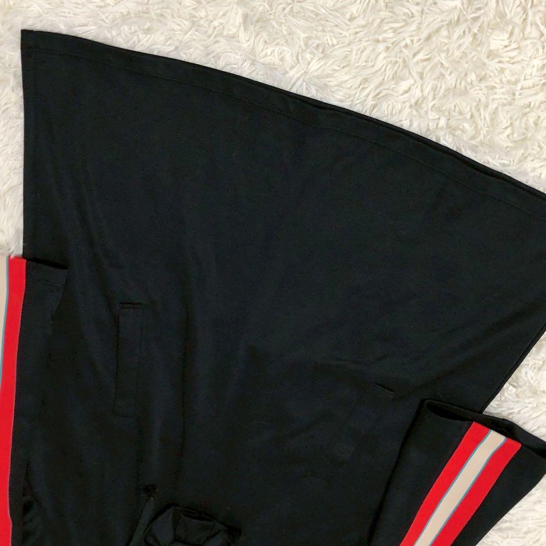 美品◎テクニカル◎GUCCI ジャージー ワンピーサイドロゴ レディース