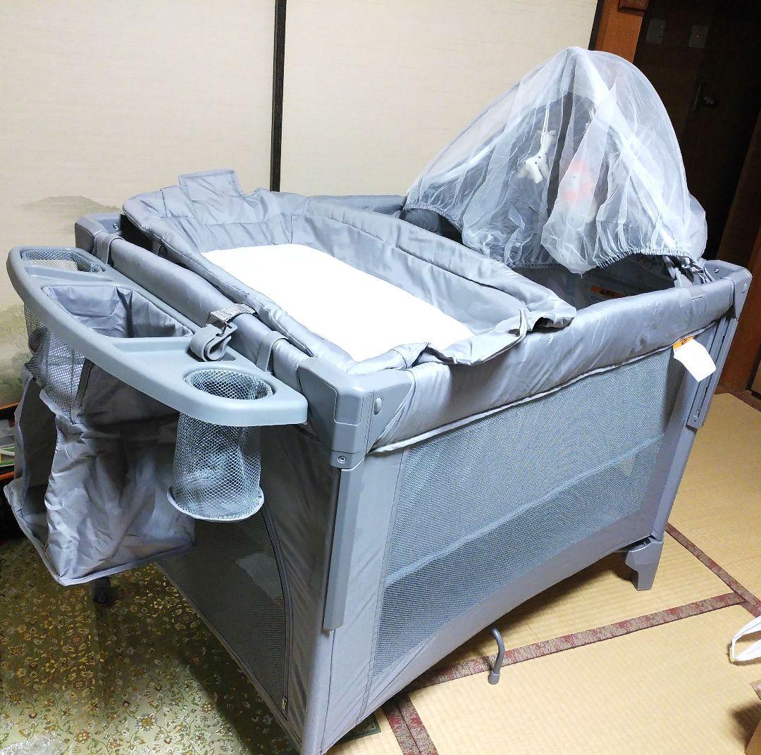 【本日限定価格】多機能 ベビーベッド 折りたたみ式 収納バッグ付き