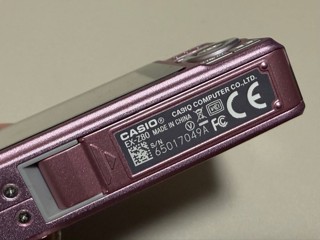 動作確認済みCASIO EXILIM EX-Z80 ピンク 充電器・バッテリー付