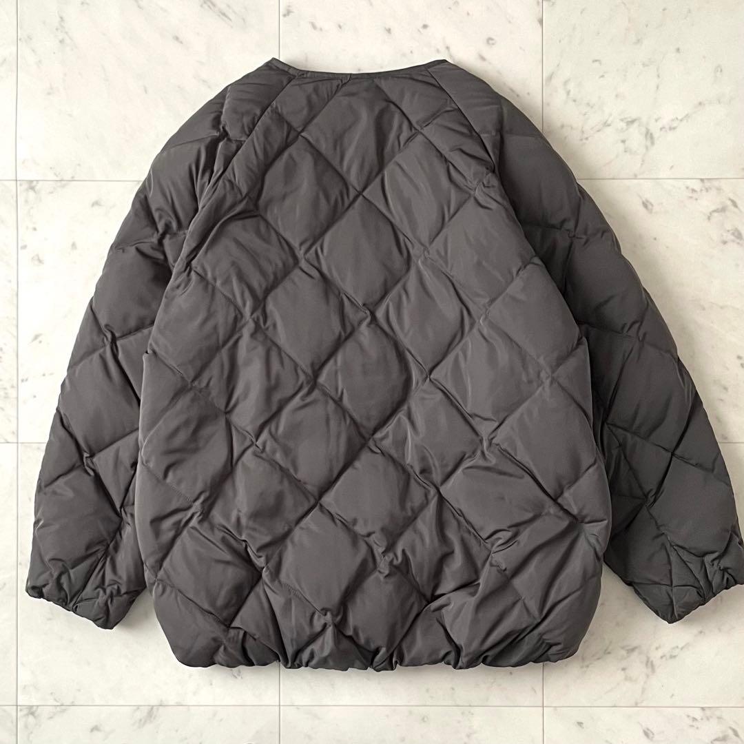 美品＊アーバンリサーチ コクーンキルティングダウン カーキグレー系 acuta