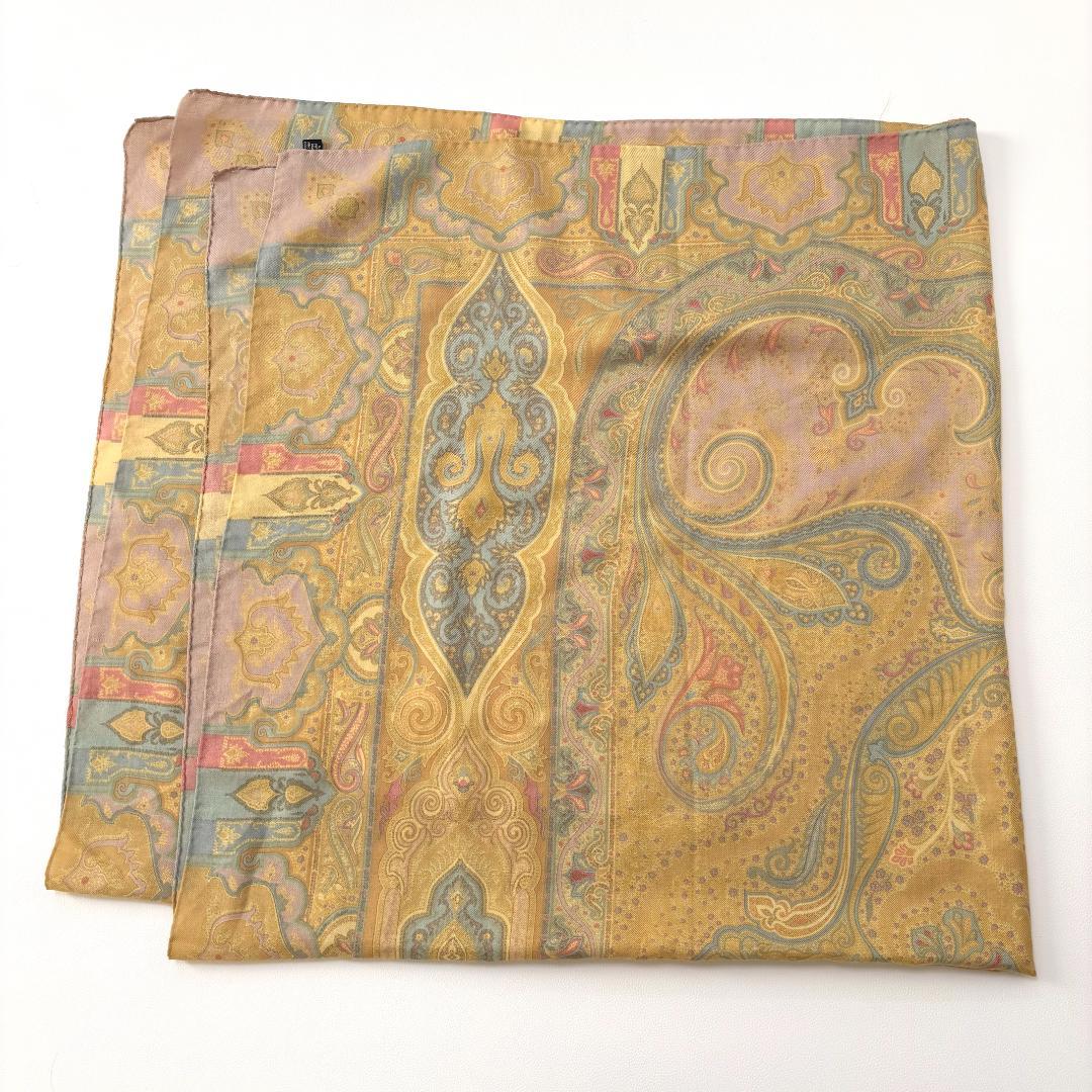 ETRO エトロ ペイズリー柄 ウール＆シルク 大判ショール　ストール　美品