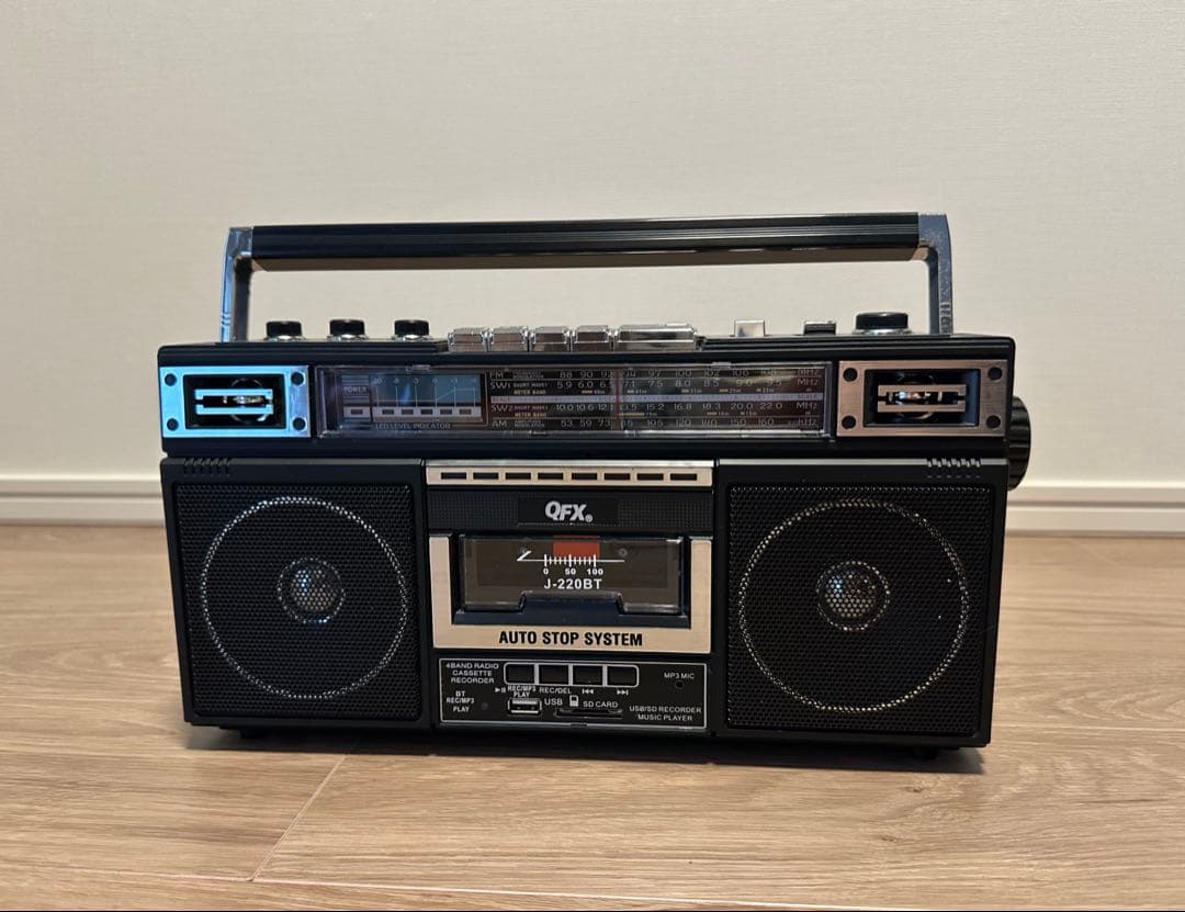 QFX J-220BT レトロカセットレコーダープレーヤー ラジカセ 90年代