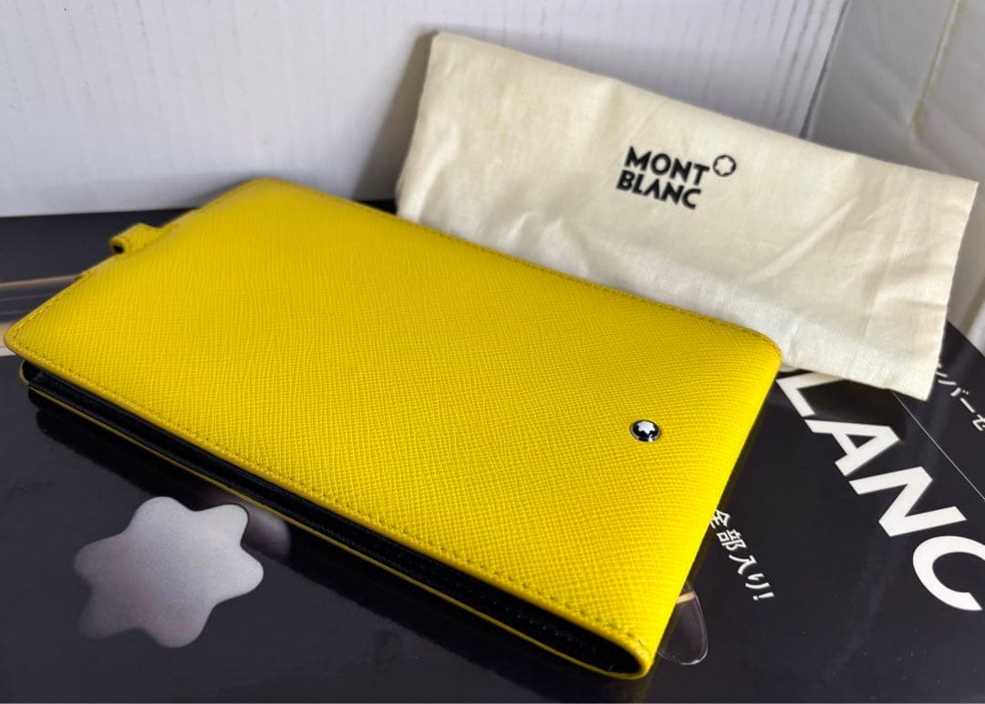 ⭐️金運幸運色⭐️モンブラン⭐️稀少完売入手困難品！大きさ問わず対応本革製スマホケース