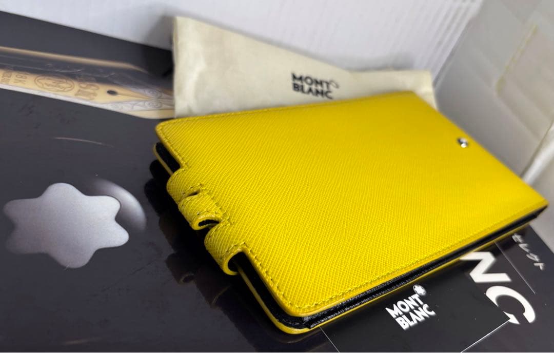 ⭐️金運幸運色⭐️モンブラン⭐️稀少完売入手困難品！大きさ問わず対応本革製スマホケース