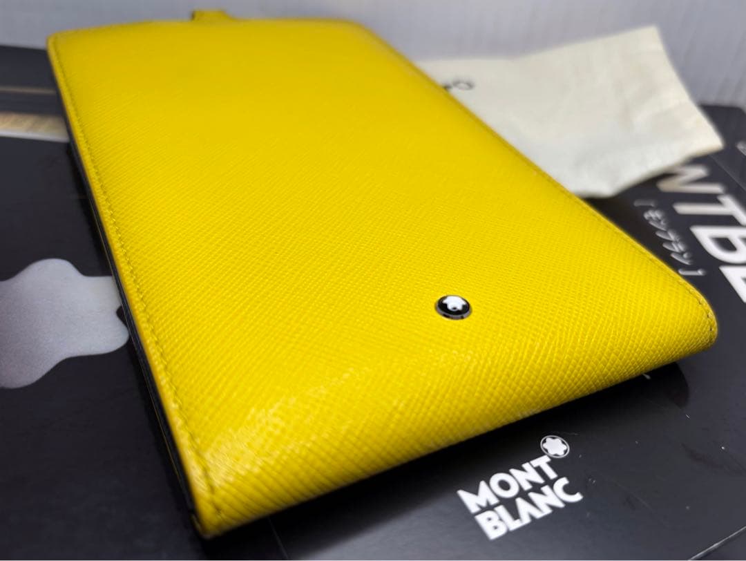 ⭐️金運幸運色⭐️モンブラン⭐️稀少完売入手困難品！大きさ問わず対応本革製スマホケース