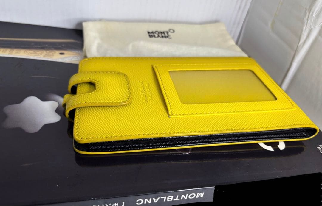 ⭐️金運幸運色⭐️モンブラン⭐️稀少完売入手困難品！大きさ問わず対応本革製スマホケース