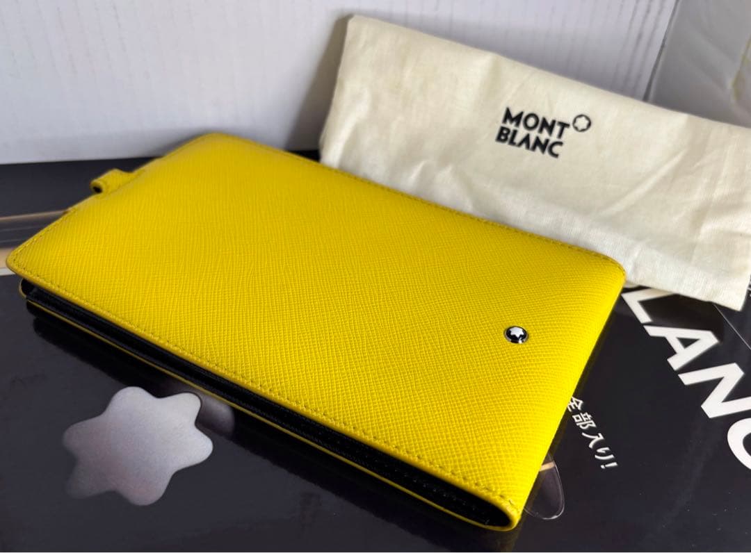 ⭐️金運幸運色⭐️モンブラン⭐️稀少完売入手困難品！大きさ問わず対応本革製スマホケース