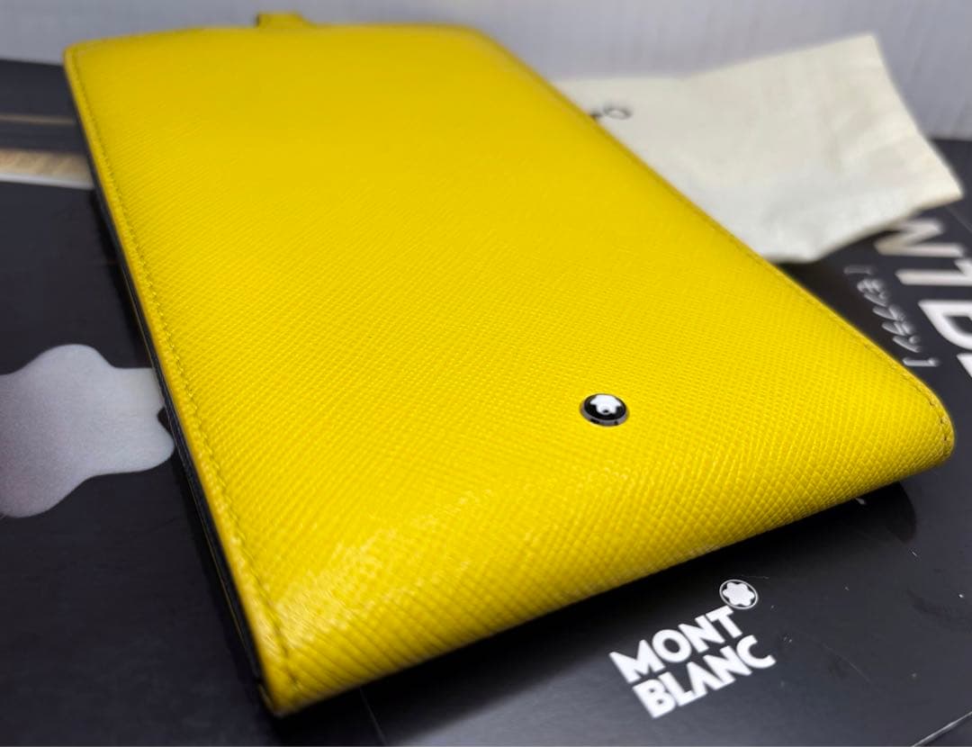 ⭐️金運幸運色⭐️モンブラン⭐️稀少完売入手困難品！大きさ問わず対応本革製スマホケース
