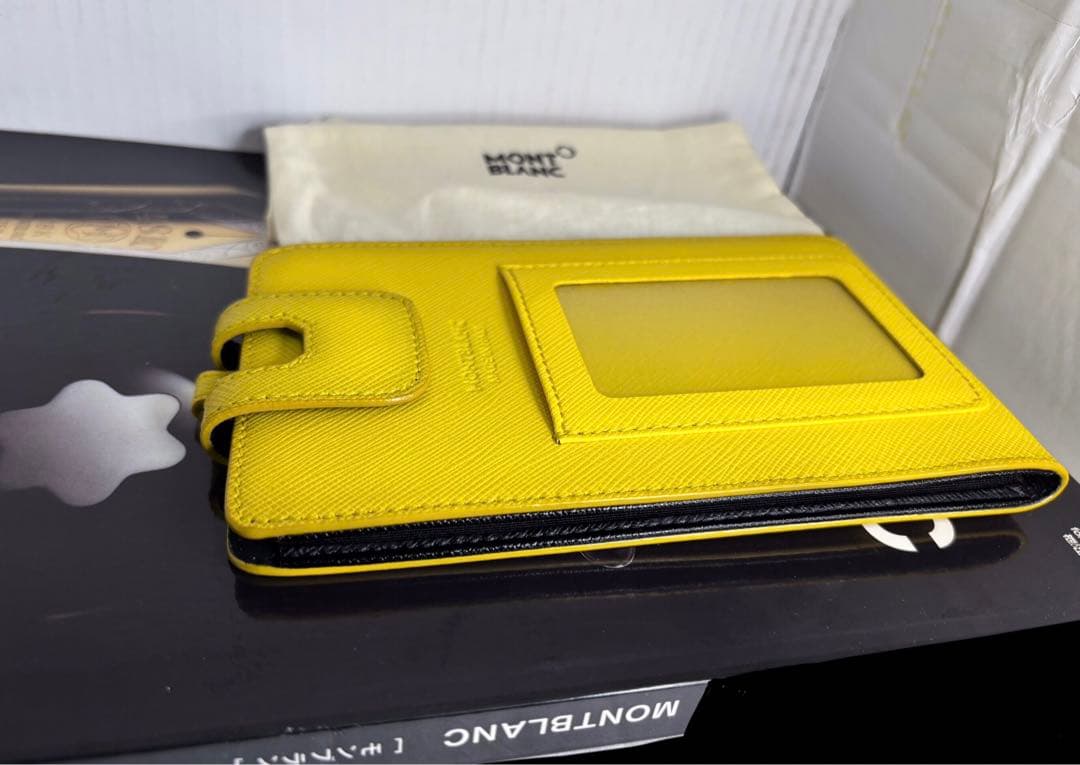 ⭐️金運幸運色⭐️モンブラン⭐️稀少完売入手困難品！大きさ問わず対応本革製スマホケース