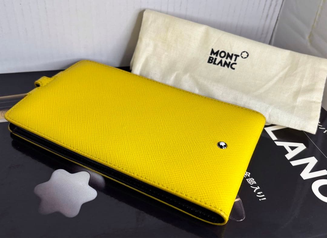 ⭐️金運幸運色⭐️モンブラン⭐️稀少完売入手困難品！大きさ問わず対応本革製スマホケース