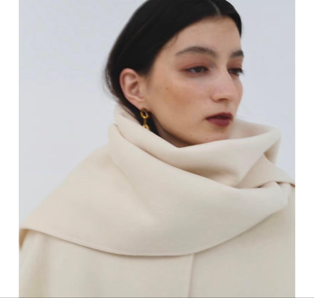 新品clore+ クロレ　カシミア混ストールコート