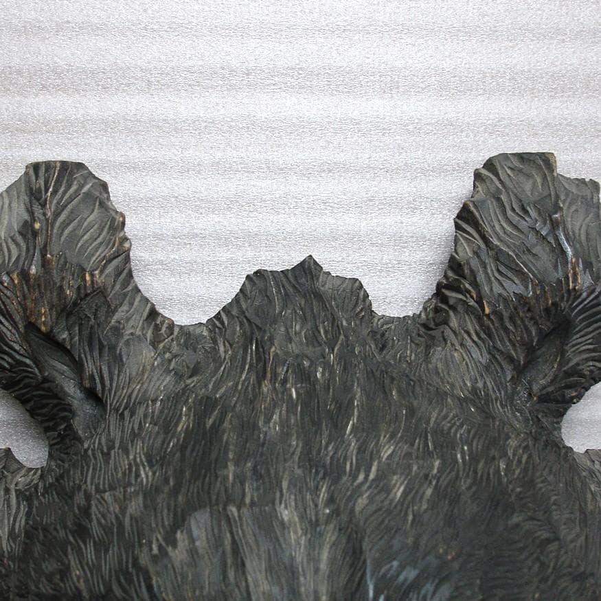 木彫り熊の顔：壁掛け：北海道土産・昭和４３年・大型