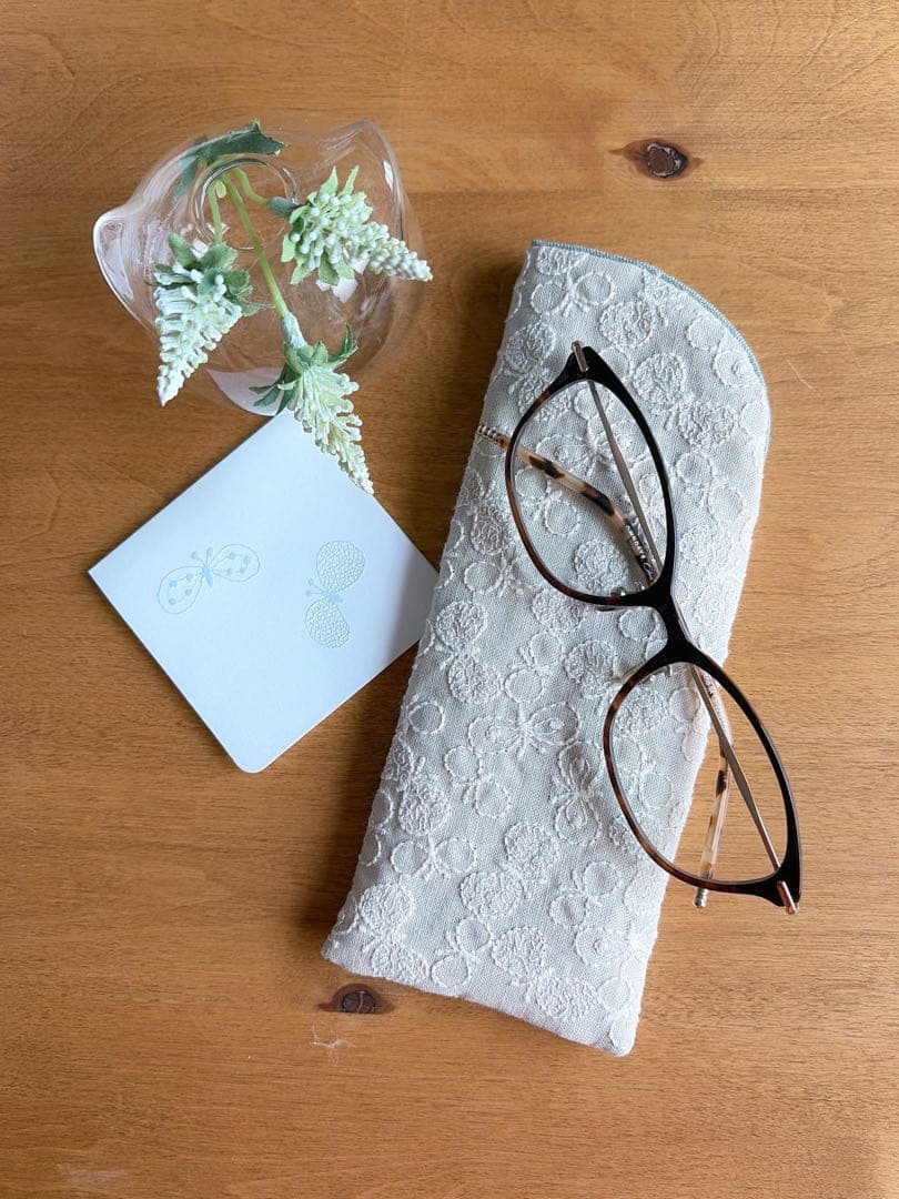 mimoza♡.・＊様オーダー⚮̈ハンドメイドメガネケース・バッグ・三角鍋つかみ