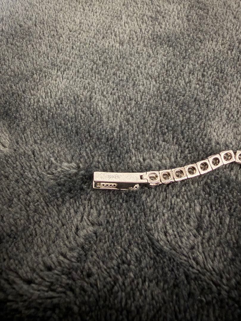 アヴァランチ S925シルバー　テニスチェーン 40cm 幅3mm