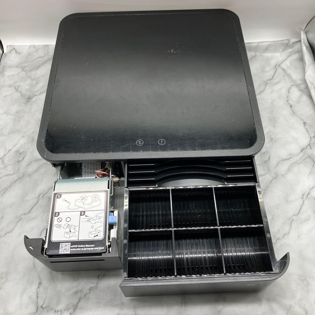 スター精密 サーマルプリンター付きドロアー　ｍPOP バーコードリーダー付き