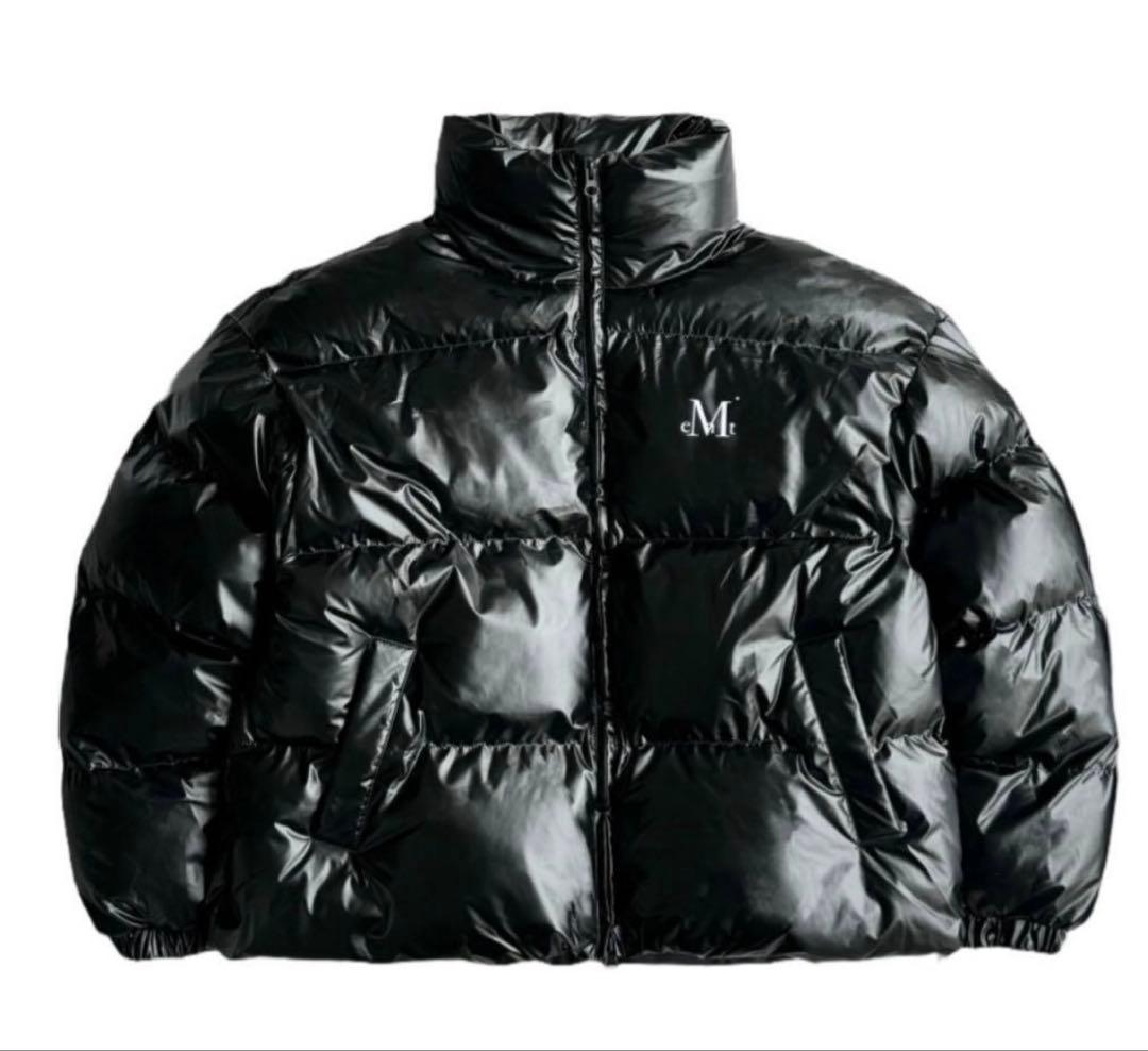 MUCENT（ムセント） Glossy black ハイネックダウンジャケット