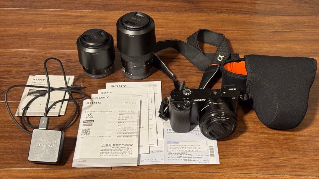 SONY ソニー α6000 ミラーレス デジタル一眼カメラ レンズ3本セット