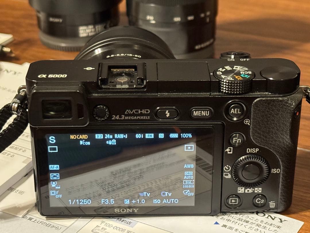 SONY ソニー α6000 ミラーレス デジタル一眼カメラ レンズ3本セット