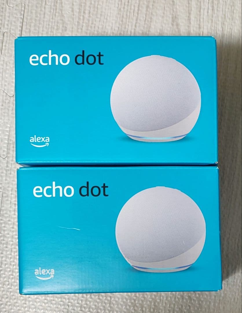 Echo Dot (エコードット) 第5世代 グレイシャーホワイト　２台　未使用