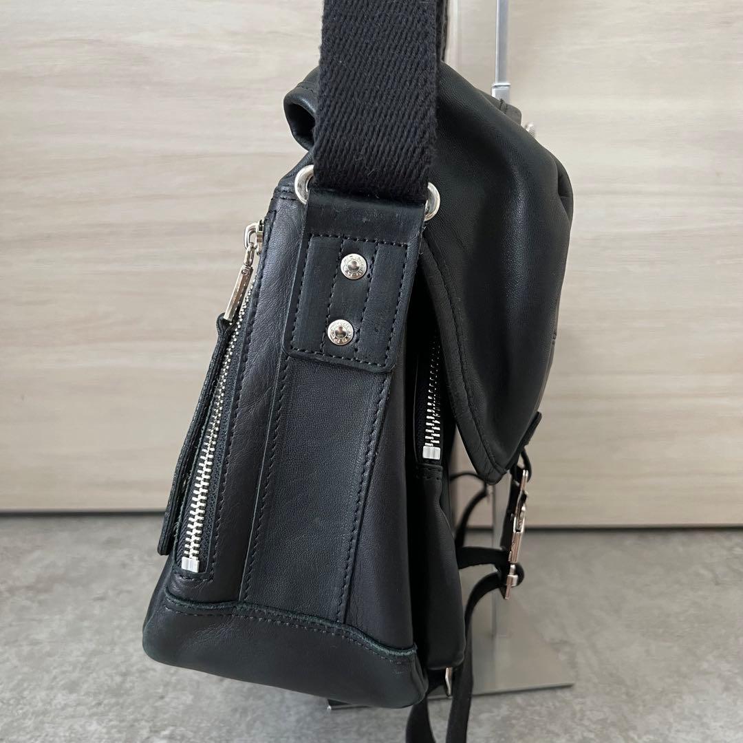 ☆美品☆ マスターピース メッセンジャーバッグ レザーバッグ 馬革