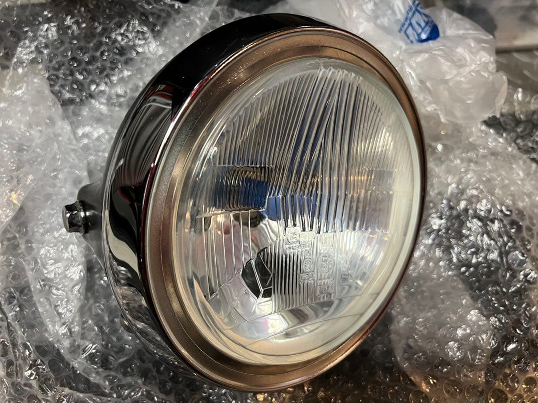 シビエ凹みヘッドライト CIBIE ヨンフォア サンゴーフォア 旧車バイク