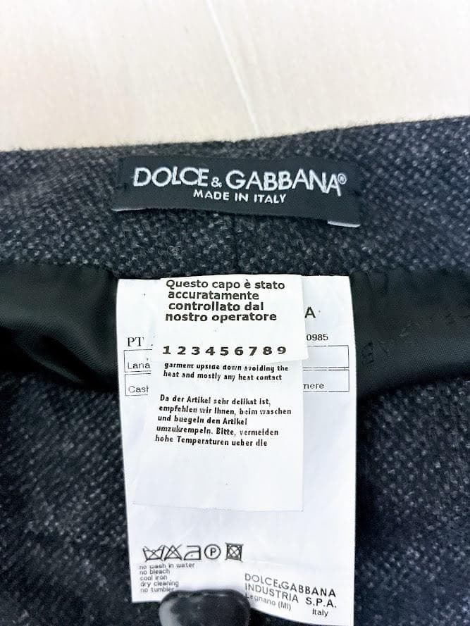新品タグ付き DOLCE&GABBANA パンツスーツ セットアップ グレー ⑮
