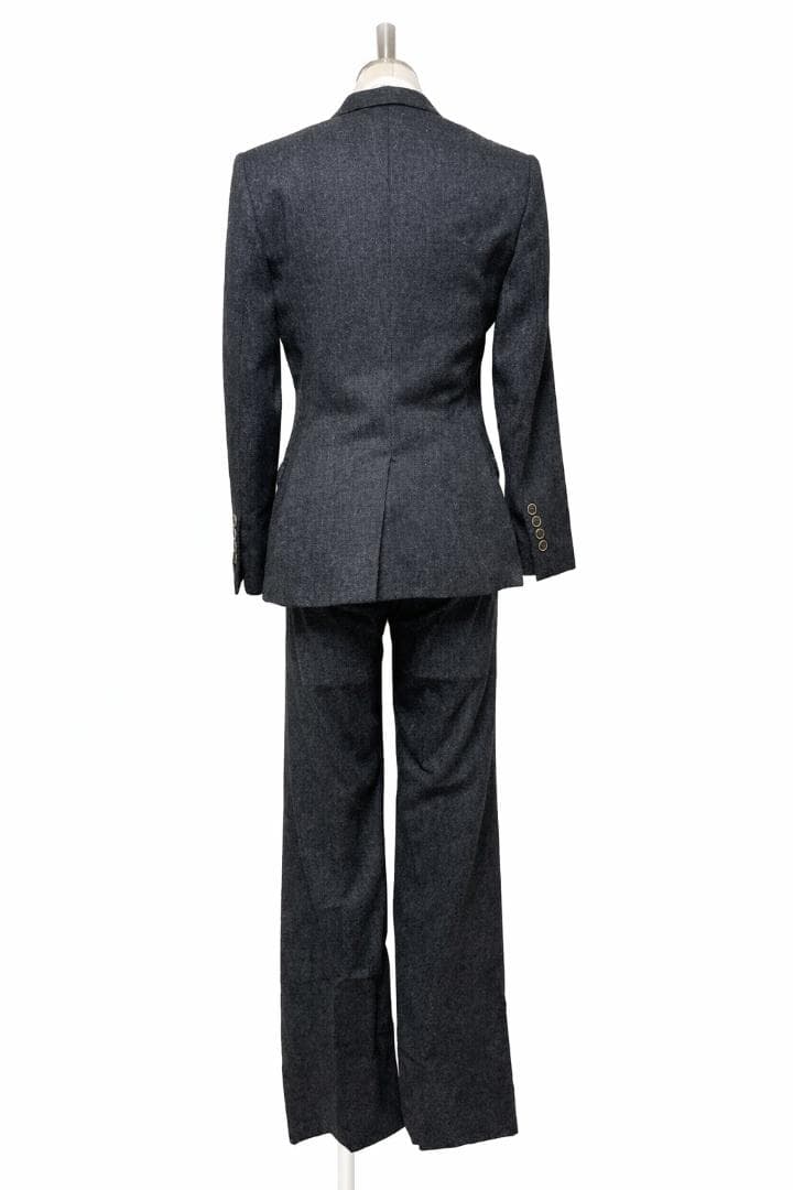 新品タグ付き DOLCE&GABBANA パンツスーツ セットアップ グレー ⑮