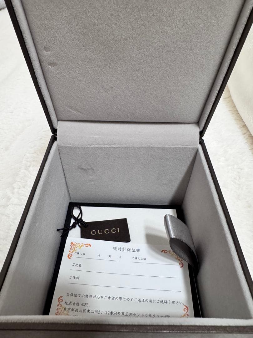 GUCCI 腕時計　レディース　ピンクシェル　6800L 美品 電池切れ 箱付き