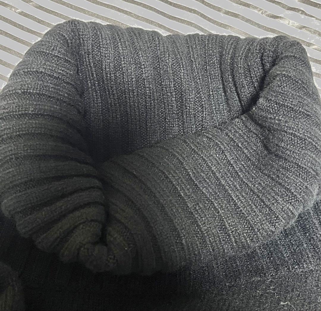 交渉中美品匿名ドゥーズィエムクラスCropped タートルネックニット黒