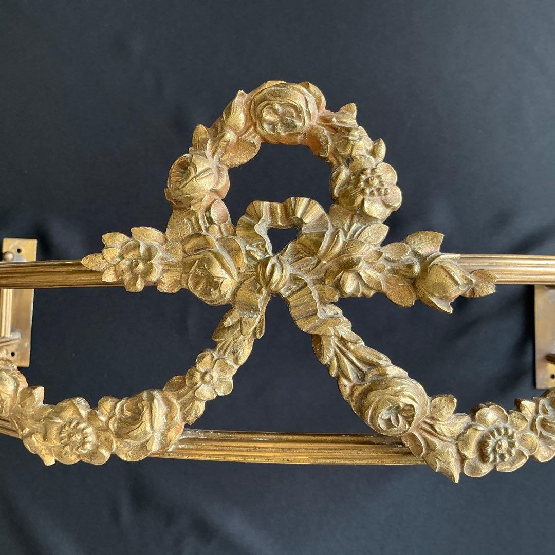 フランスアンティーク　シエル・ド・リット　ベッドの天蓋　ガーランド　オルモル