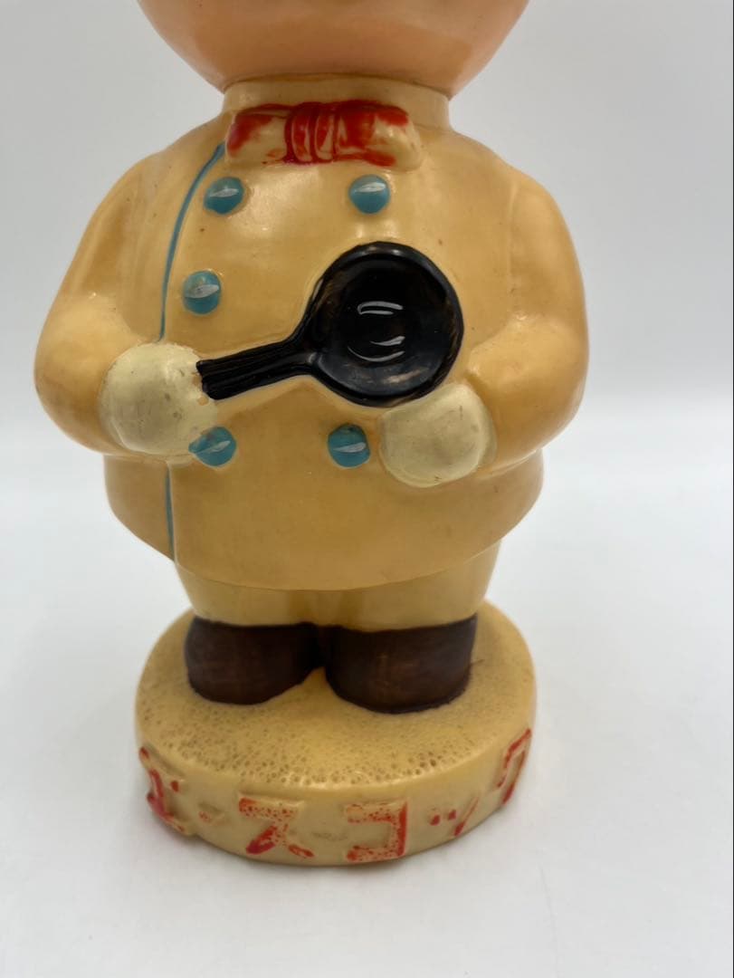 昭和レトロ　エースコック　こぶたコック　ソフビ人形