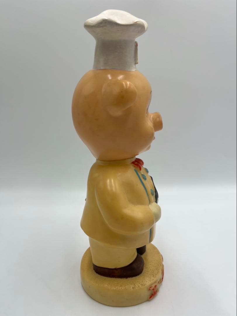 昭和レトロ　エースコック　こぶたコック　ソフビ人形