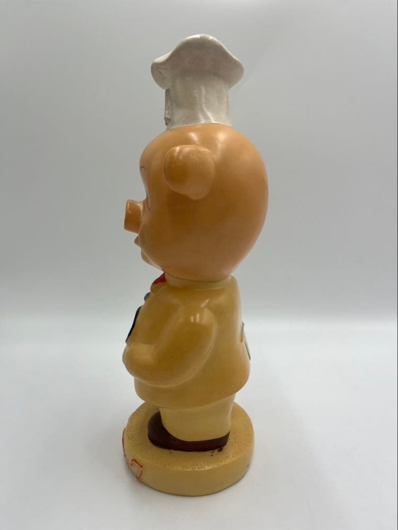 昭和レトロ　エースコック　こぶたコック　ソフビ人形