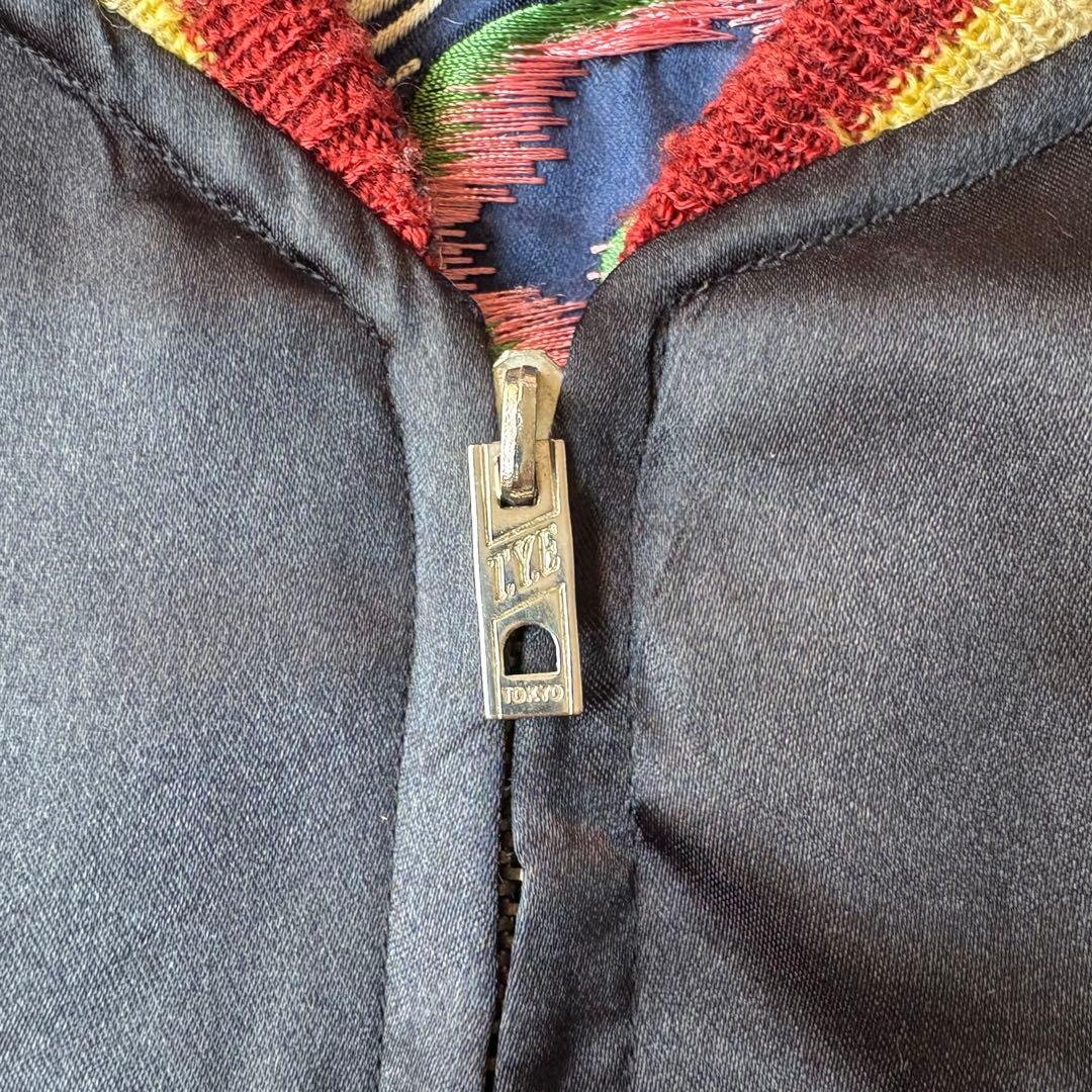 TAILOR 東洋 サテン リバーシブルスカジャン 虎×鷹 刺繍 TT10625