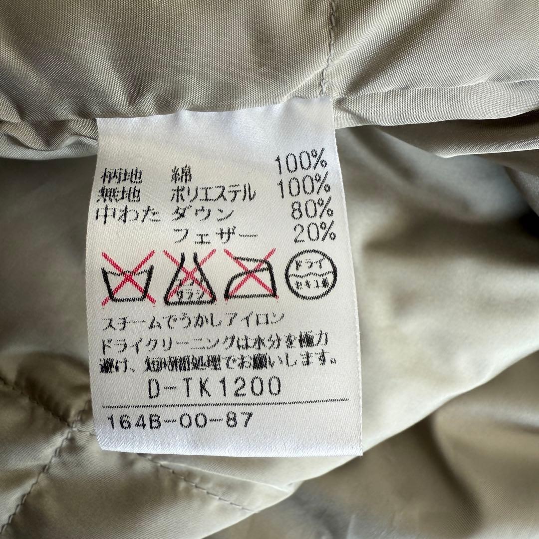 【美品】　アクアスキュータム モッズコート ライナー 裏地チェック ダウンコート